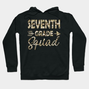 Seventh Grade Camo Teacher Welcome Back To School Hoodie